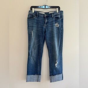 Pilcro and the Letterpress by Anthropologie Distressed Hyphen Blue Jeans, 27